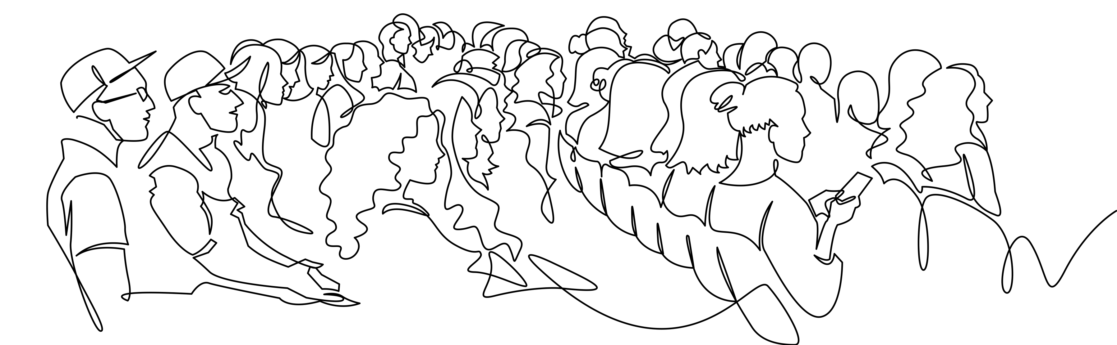 Drawing of audience