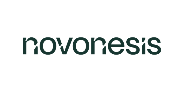 "novonesis" in dark green letters