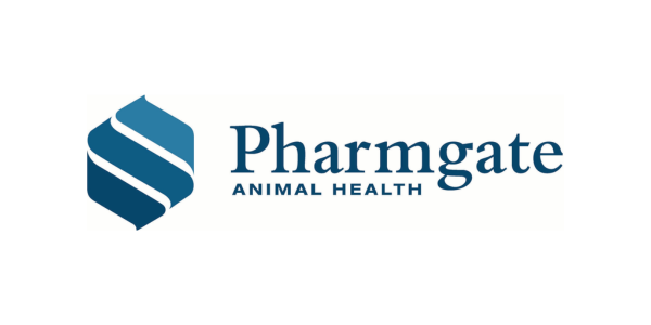 "Pharmgate animal health" in blue text
